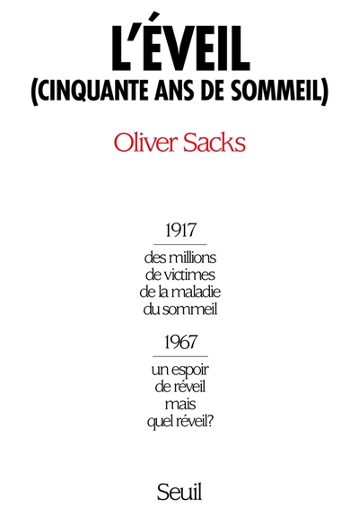 Cinquante ans de sommeil Oliver Sacks traduit de l'anglais par Christian Cler
