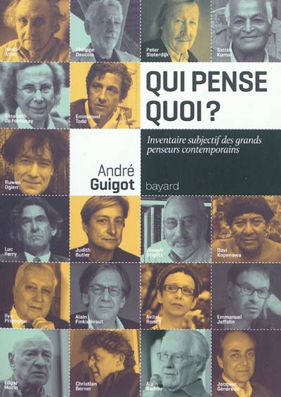 Qui pense quoi ? inventaire subjectif des grands penseurs contemporains André Guigot