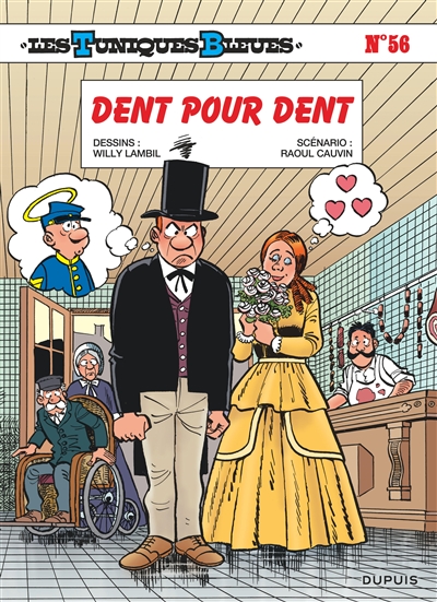 Dent pour dent dessins, Willy Lambil scénario, Raoul Cauvin couleurs, Leonardo