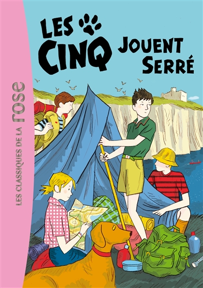 Les Cinq jouent serré une nouvelle aventure des personnages créés par Enid Blyton racontée par Claude Voilier illustrations, Frédéric Rébéna