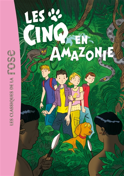 Les Cinq en Amazonie une nouvelle aventure des personnages créés par Enid Blyton racontée par Claude Voilier illustrations, Frédéric Rébéna