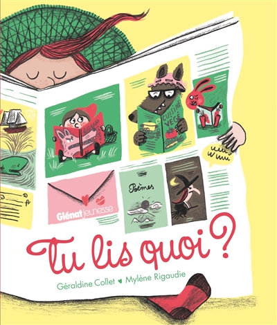 Tu lis quoi ? Géraldine Collet illustrations Mylène Rigaudie
